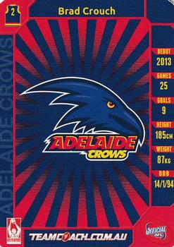 2015 Team Zone AFL Team #51 Brad Crouch Back